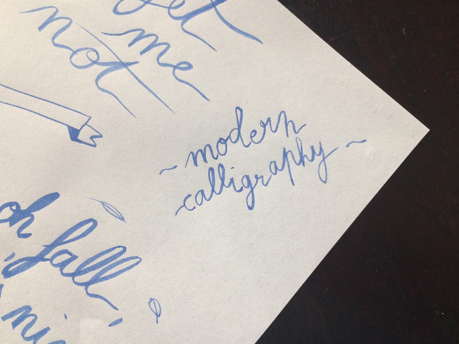 Le blog de Chloé: Mon nouveau hobby, la calligraphie moderne