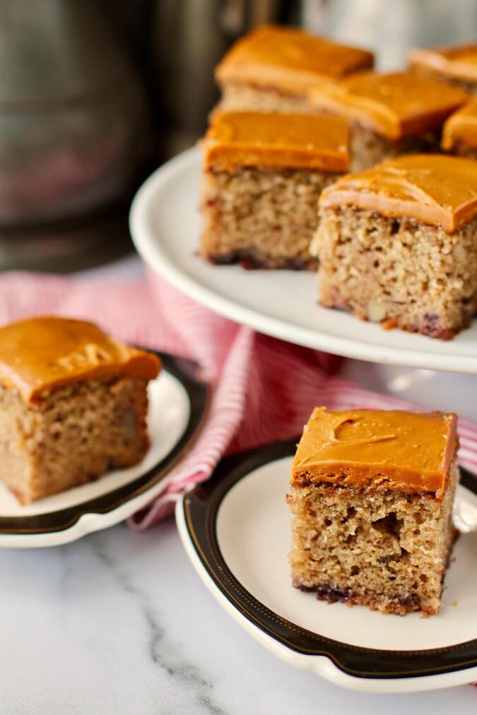 Jam Cake with Caramel Frosting Karen's Kitchen Stories