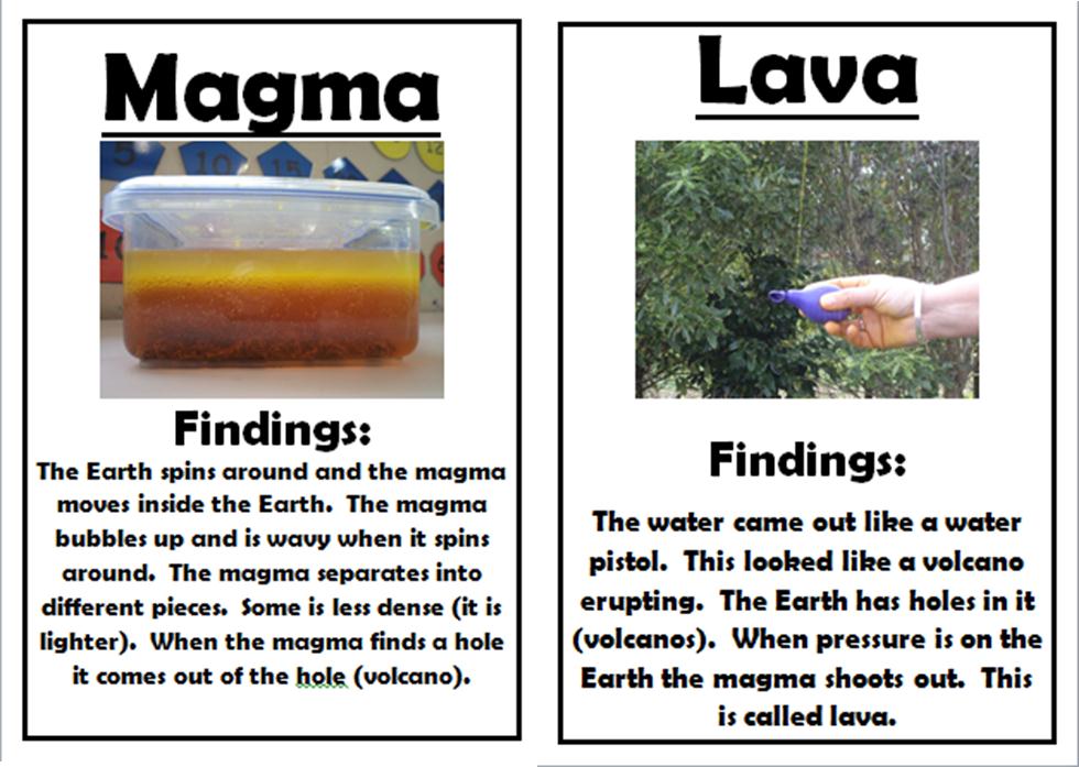 Room 1 Halcombe School: Science Experiments - Voclanos