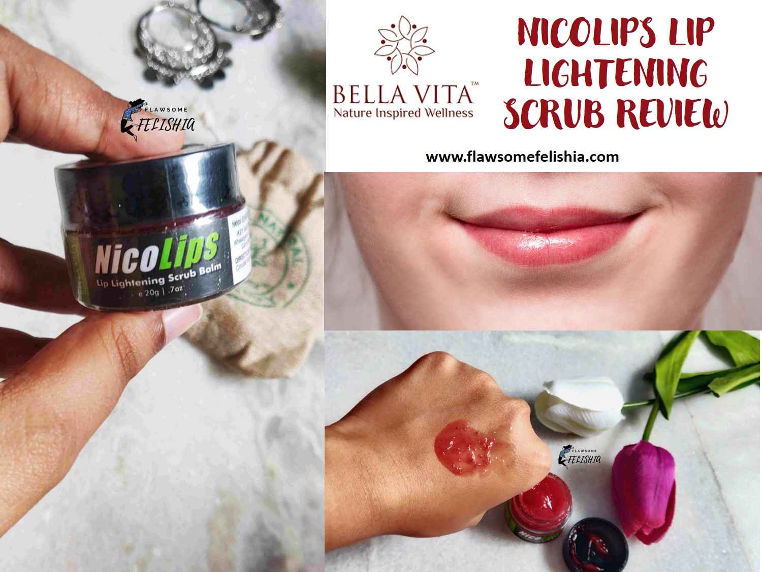 Bella Vita Organic NicoLips Lip Lightening Scrub Product Review