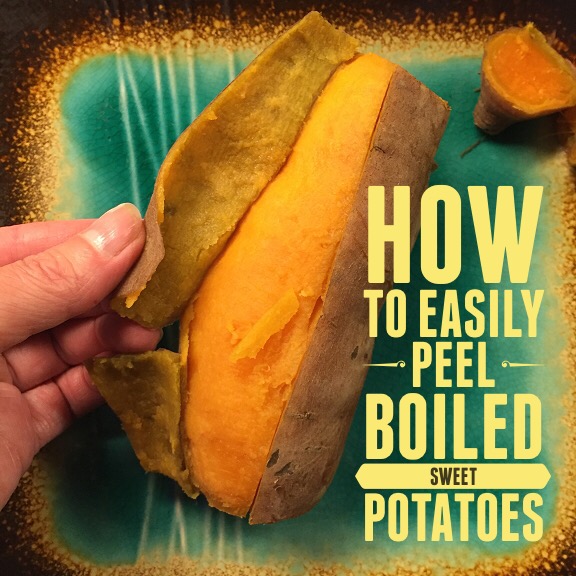 Dishfunctional Designs How To Easily Peel Boiled Sweet Potatoes