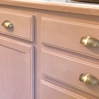 chalk painted kitchen cabinets