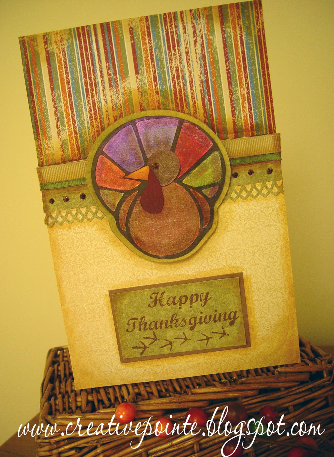 The Creative Pointe: SVG: Turkey & Thanksgiving Card