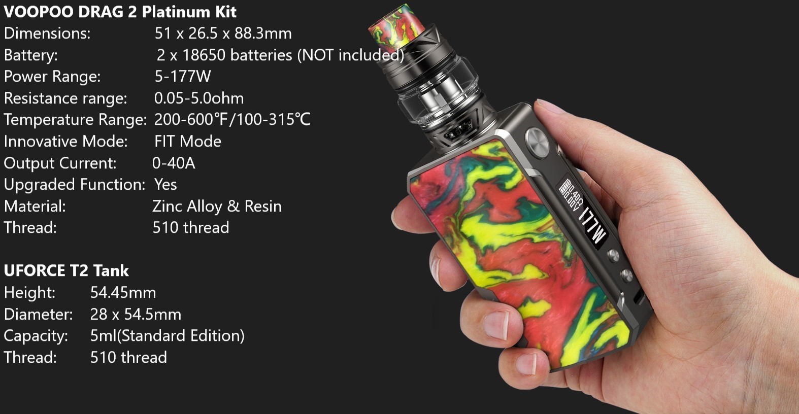 Is VOOPOO DRAG 2 Platinum Vape Kit worth buying? Cloumix Electrconic