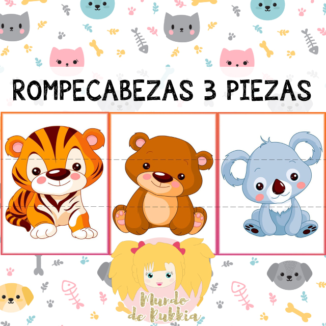 Rompecabezas 3 para Bebés | Mundo Rukkia