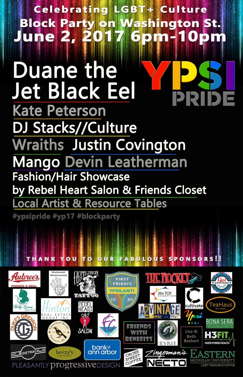 Damn Arbor First Annual Ypsi Pride fest tomorrow