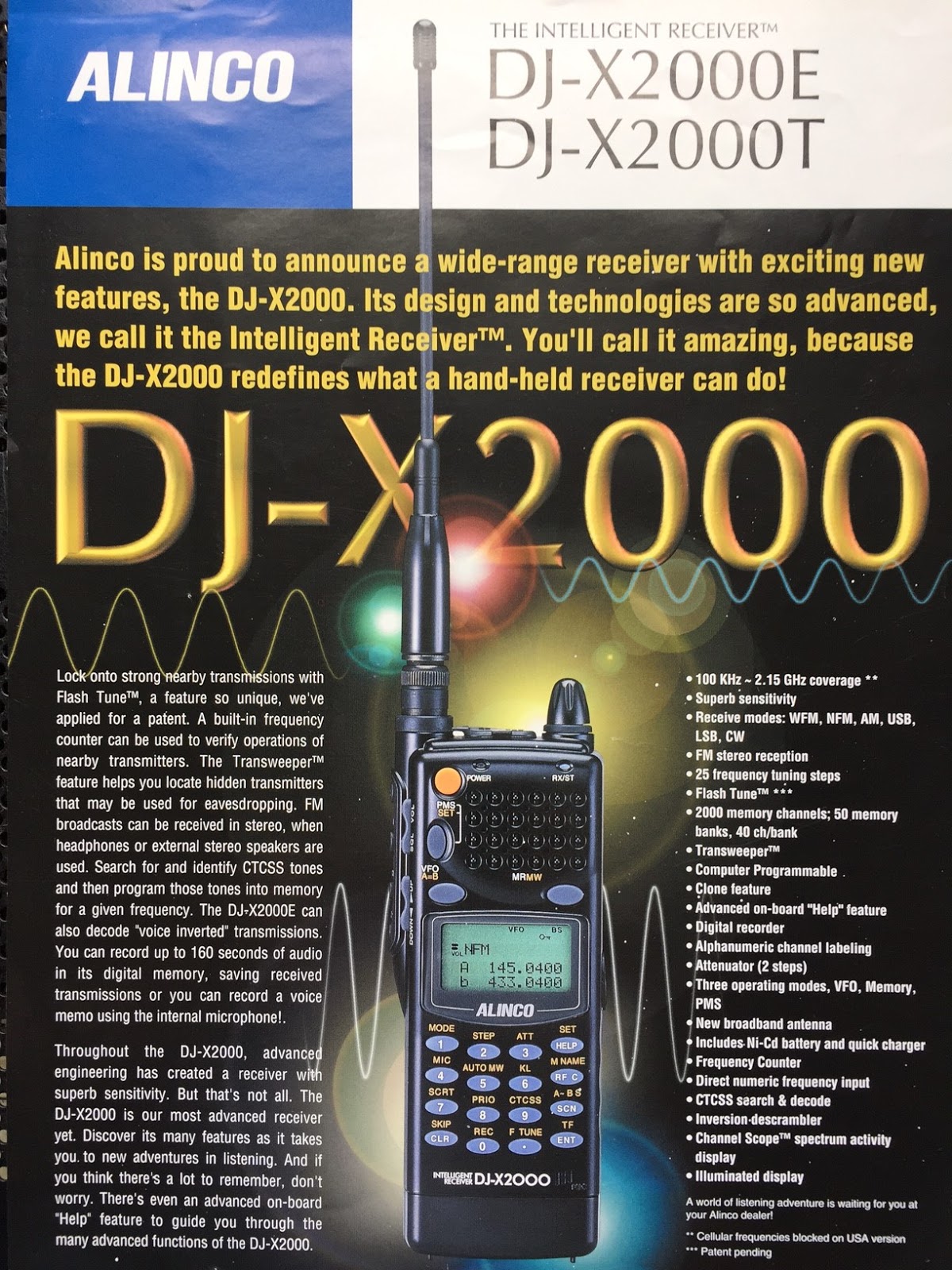 Tom McQuiggan ALINCO DJX2000