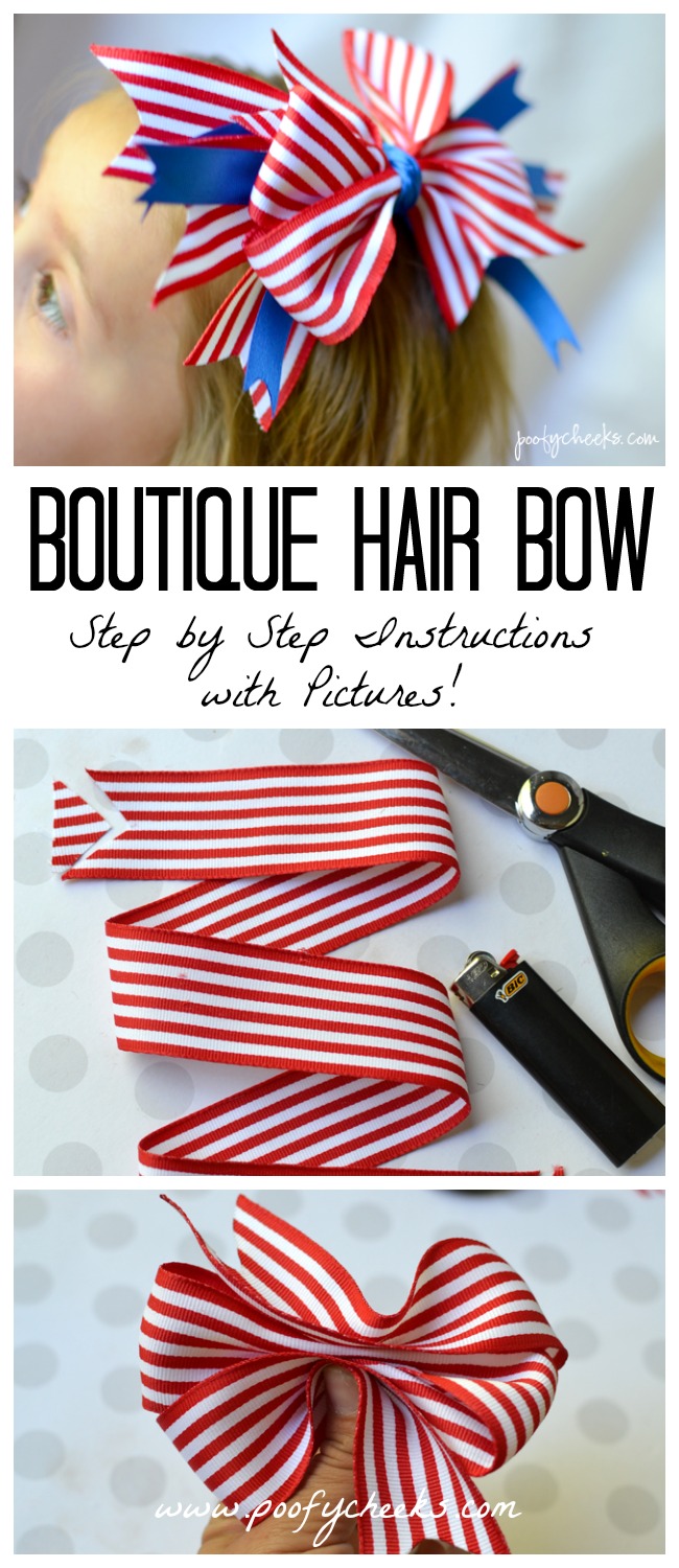 DIY Hair Bow // Easy Ribbon Bow Tutorial // How To Make Hair Bows