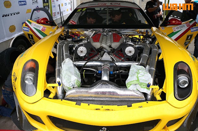 Formula Drift Pro Sceriffo with Ferrari Engine Inside His Mustang at Formula Drift Irwindale 2018