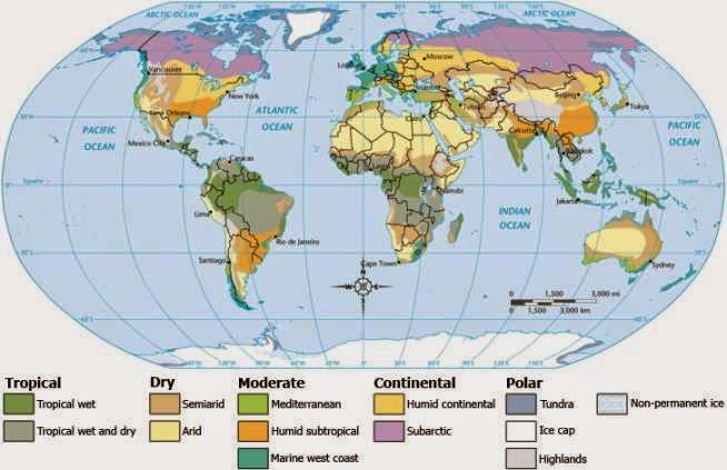 Climate Regions World Map Climate Regions World Map