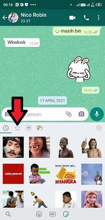 cara menghapus stiker pribadi di whatsapp