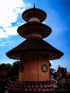 Unique Pagoda Building At Buddhist Monastery North Bali Indonesia