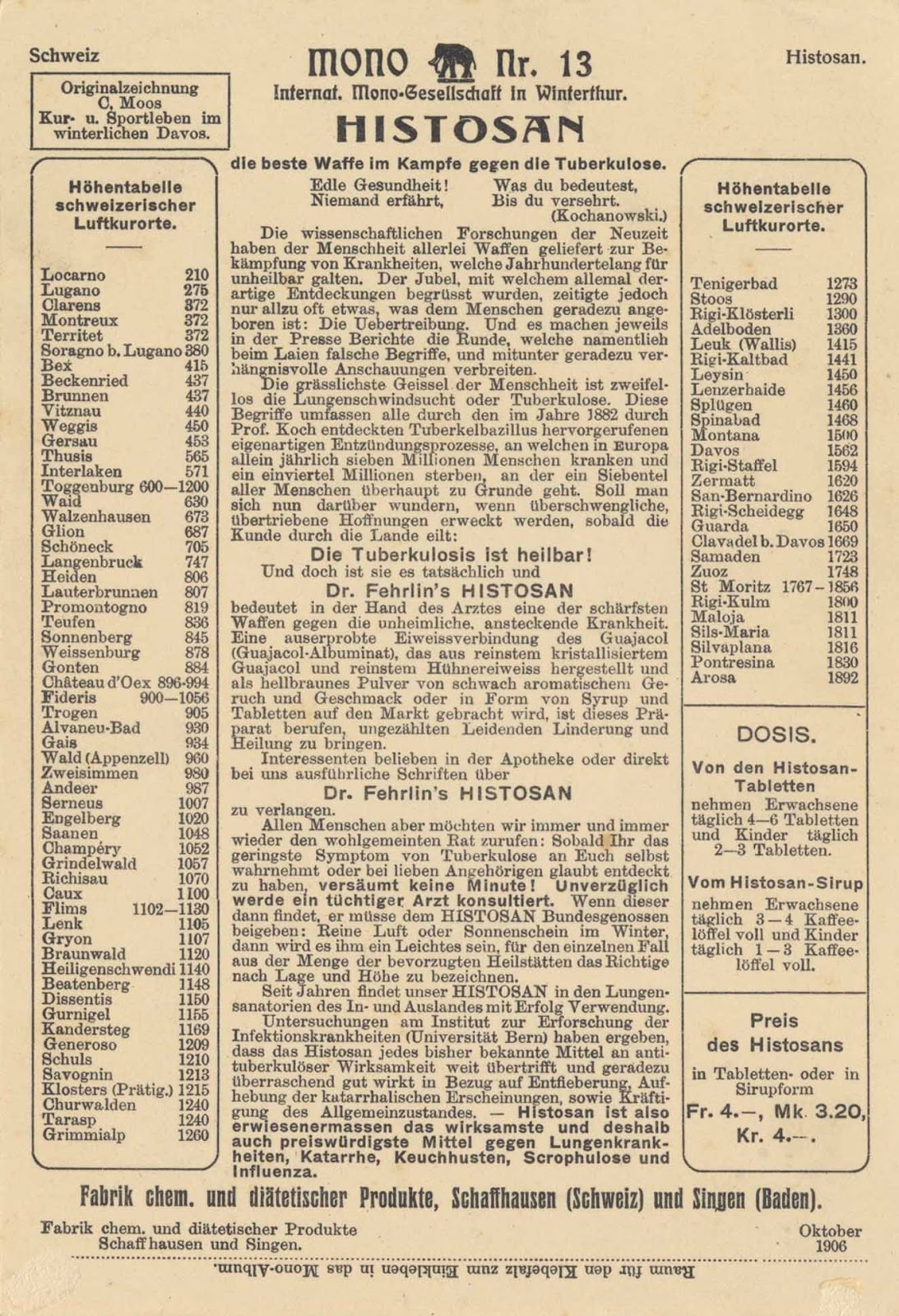 Monokarten Matthys Mono 39, Moos, Carl