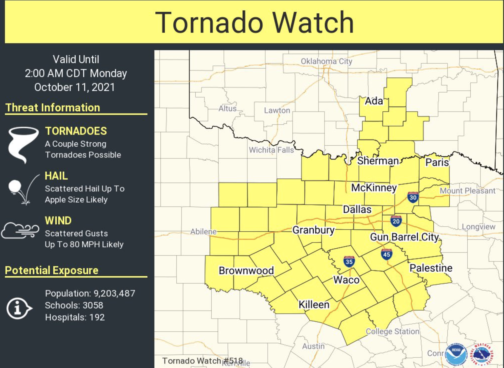 MSE Creative Consulting Blog Tornado Watch North Texas and S Central