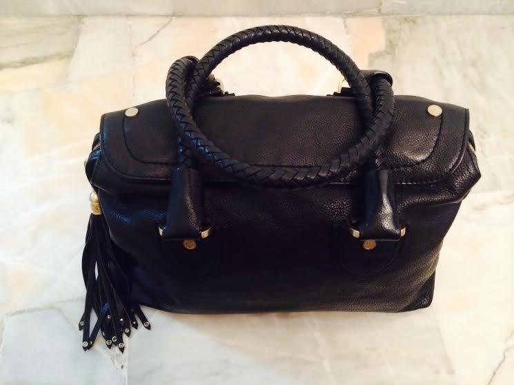 Truly Vintage: Authentic Cole Haan Black Soft Leather Handbag