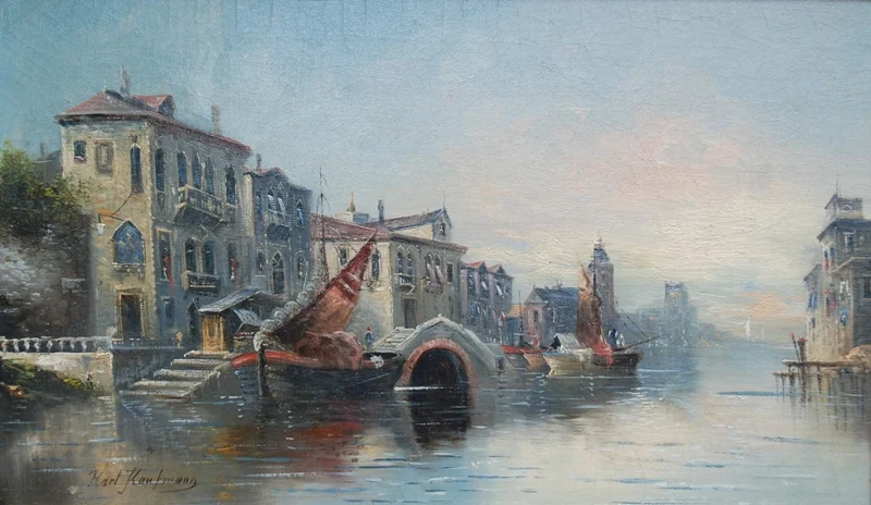 Karl Kaufmann 1843-1901 | Venetian Scene painter