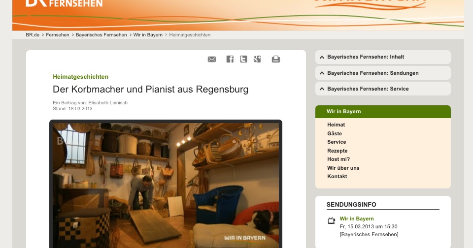 Regensburger Tagebuch Der Korbmacher Und Pianist Aus Regensburg