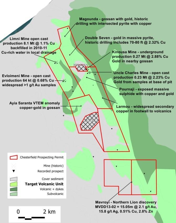 Ανακοίνωση της Chesterfield Resources για χρυσό στο Δ. Τρόοδος, Κύπρος