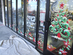 window painting christmas painted paint holiday windows paintings thanksgiving holidays decorations splashes pro winter xmas decor crafts events special mural