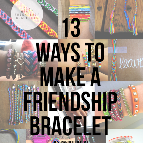 DIY Heart Friendship Bracelets