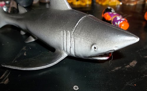 steampunkified shark brooch- Tanya Ruffin