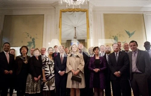 Crown Prince Willem-Alexander and Crown Princess Maxima attended a conference of the Collaborative Fund