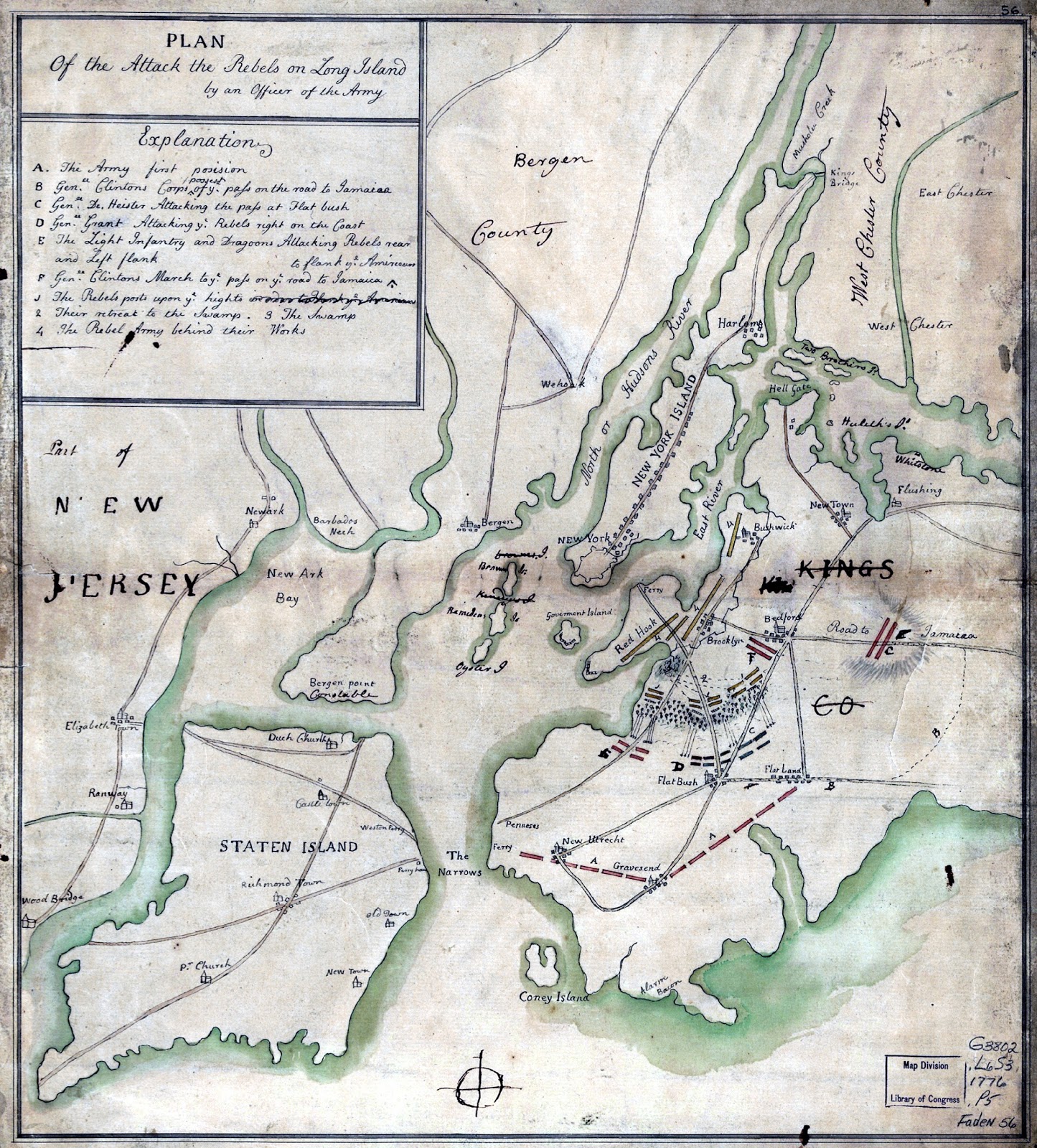 The Revolutionary War in Richmond County, New York Maps