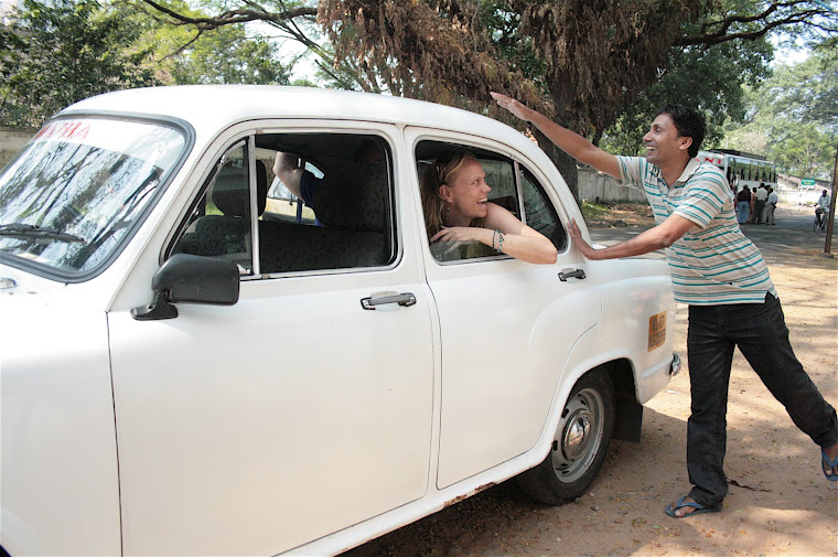 Antonio waving off our longstay guests from Holland