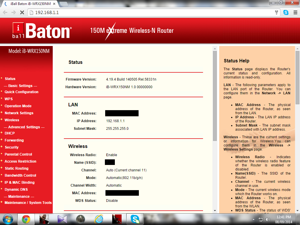 Learn How to set router wifi access with password protected of iball