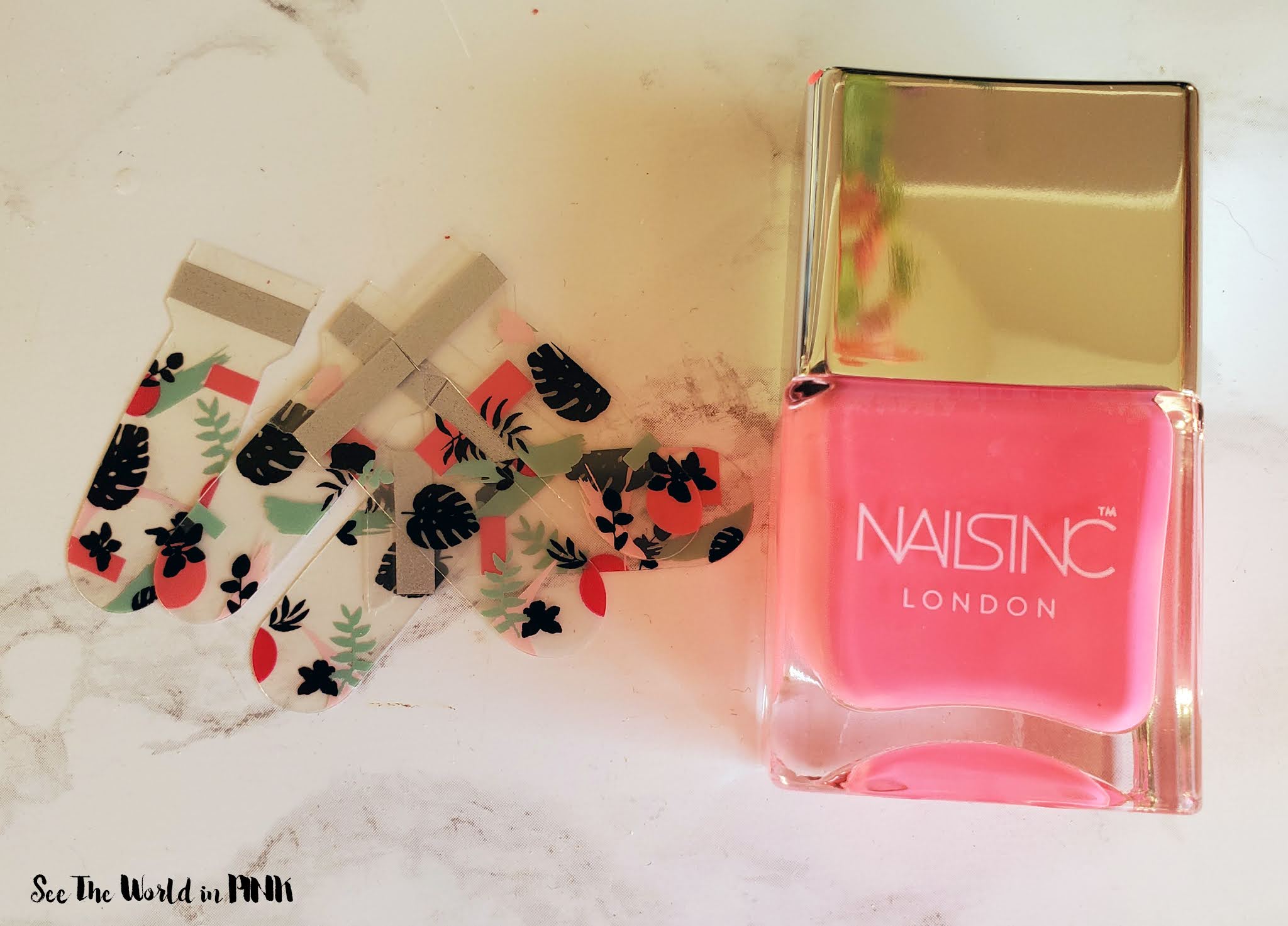 Manicure Monday - Neon Pink Summer Nails!