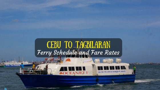 Cebu to Tagbilaran ferry schedule