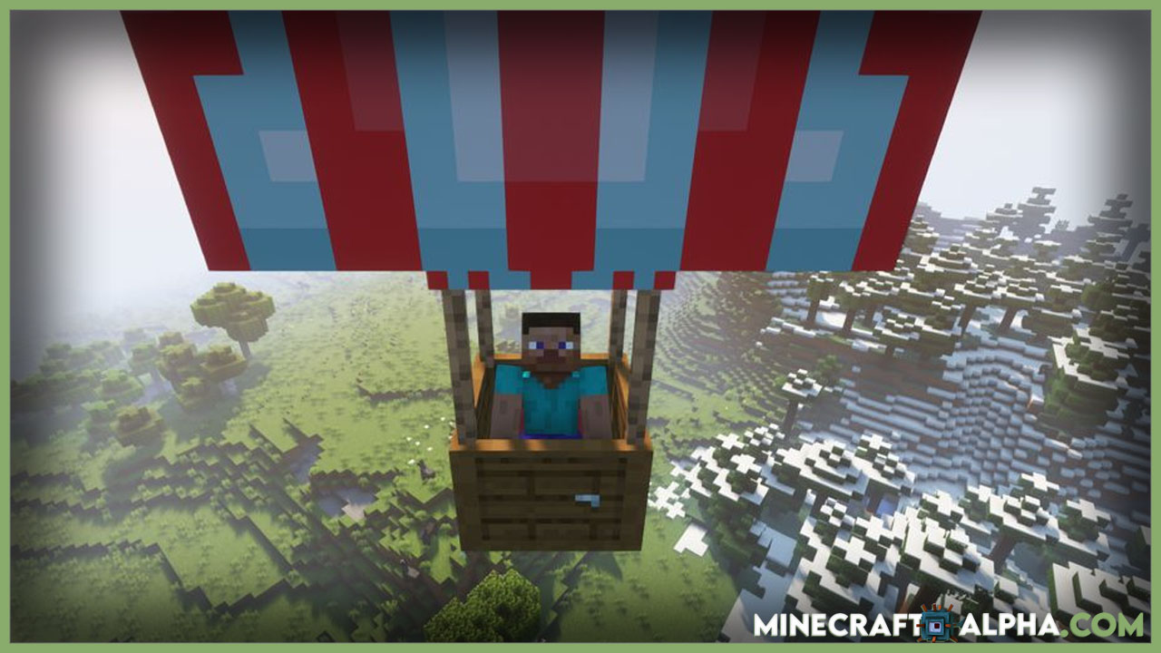 Hot-Air Balloon Mod Minecraft.