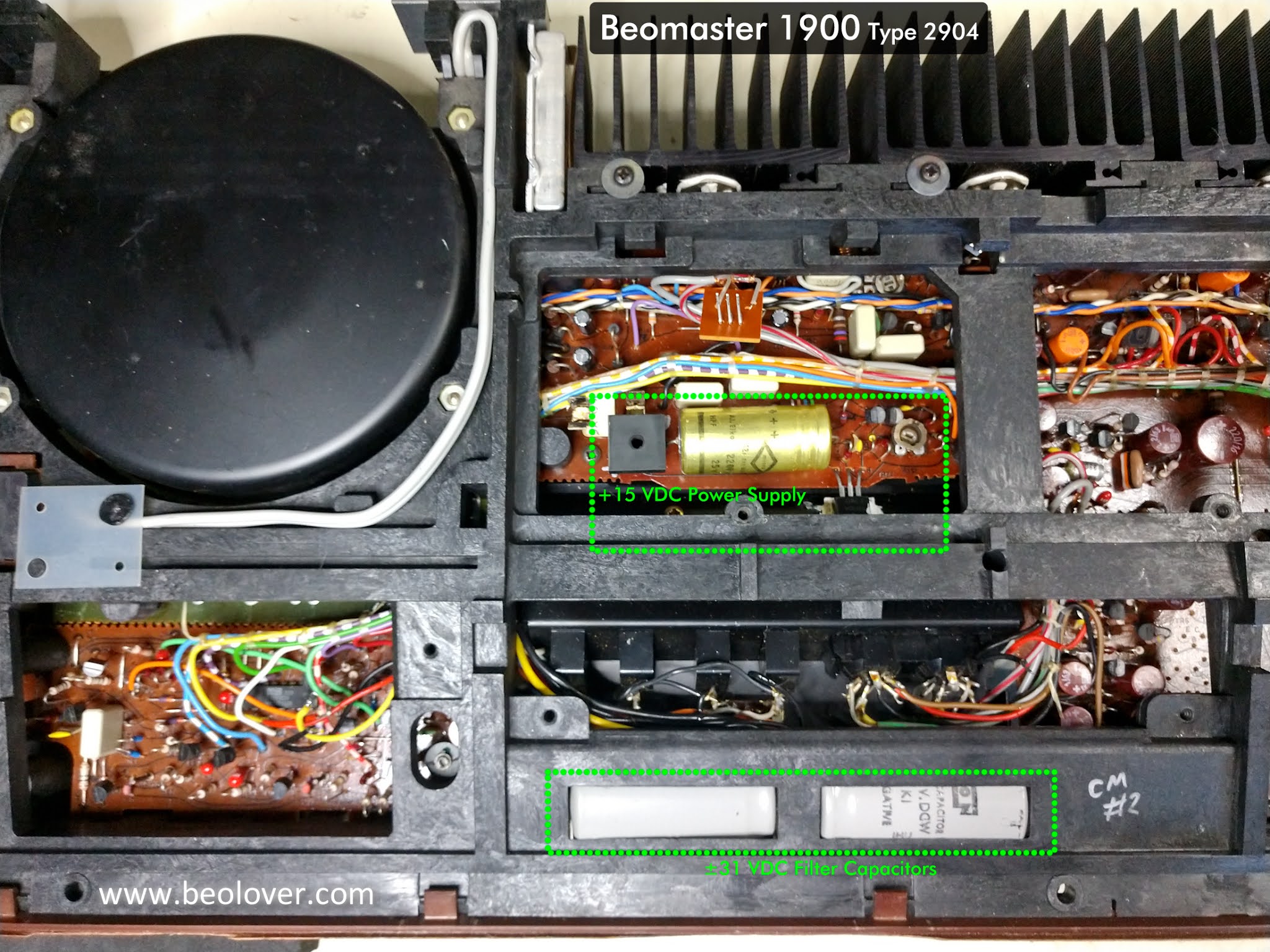 beolover A Pair of Beomaster 1900 Receivers for Restoration Capacitor Replacement on Unit 2