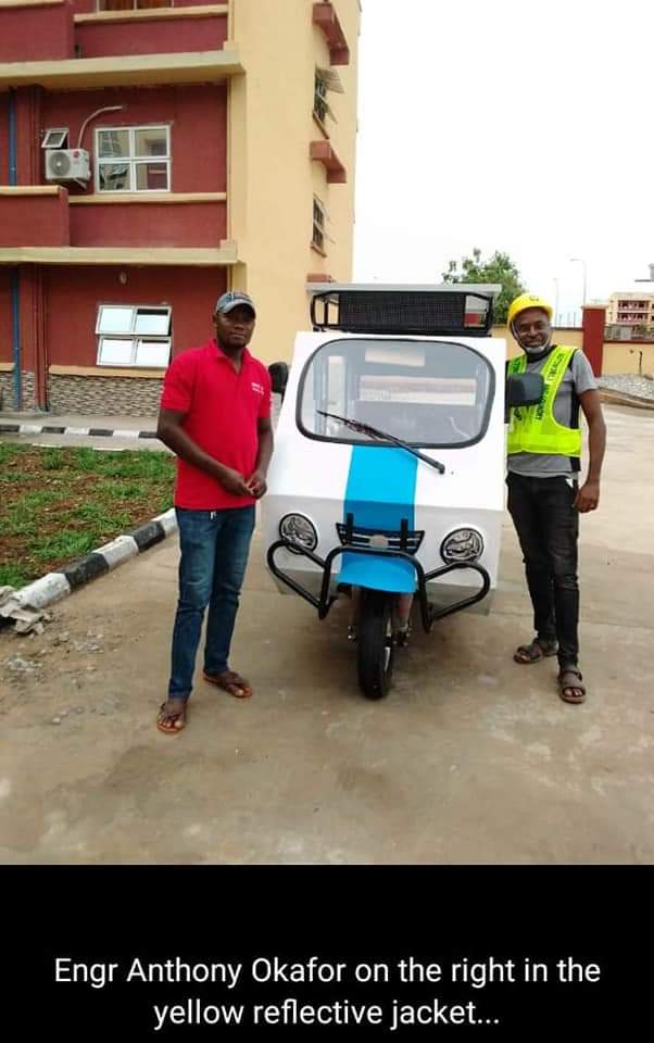 Chigozie okafor cries out for patronized of his brother that invent a Keke napep.