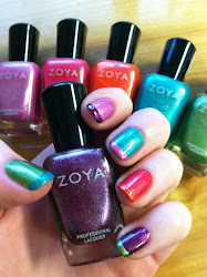 french nail manicure polish zoya funky fun surfin summer manicures sunny bright even surf colors
