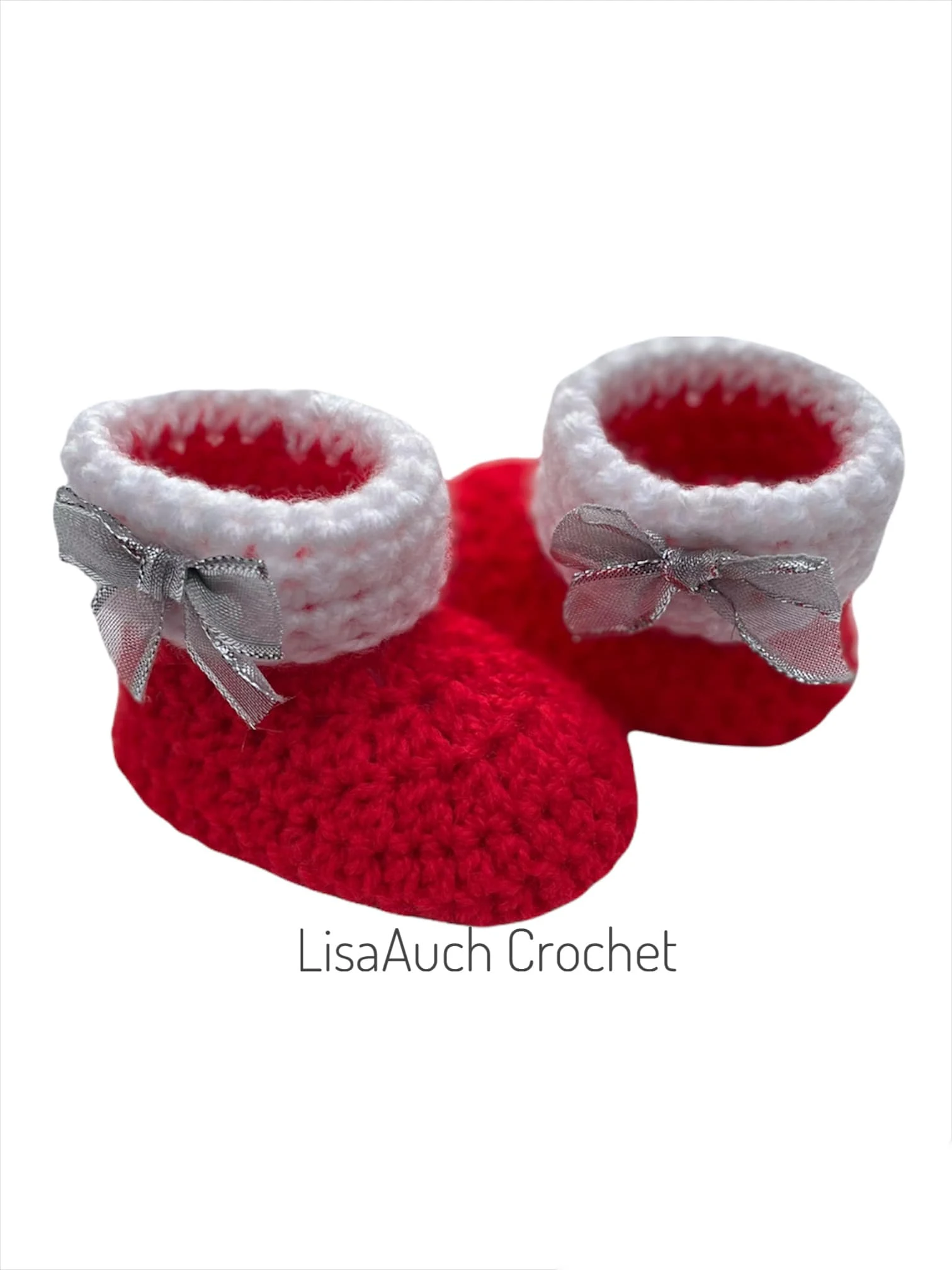 hat booties santa baby first christmas crochet outfit