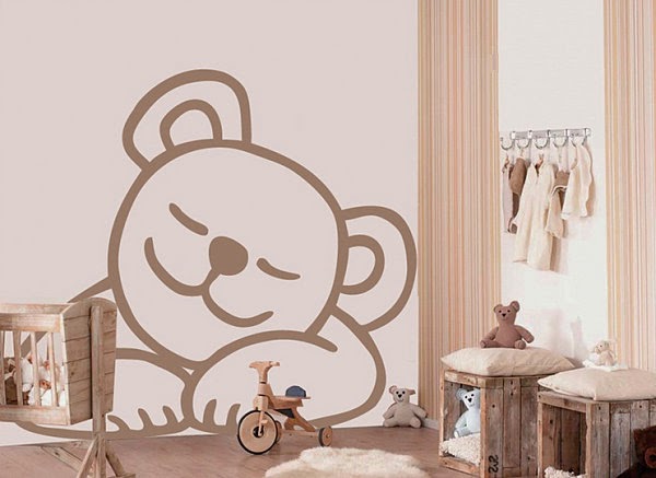 Beautiful wall stickers ideas for a cute girl nursery