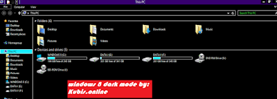 Sangat mudah! Begini Cara Membuat Tampilan Windows 8 Menjadi Dark Mode