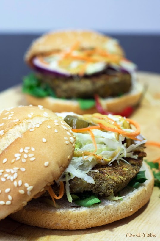 recette Burger végétarien au steak de lentilles