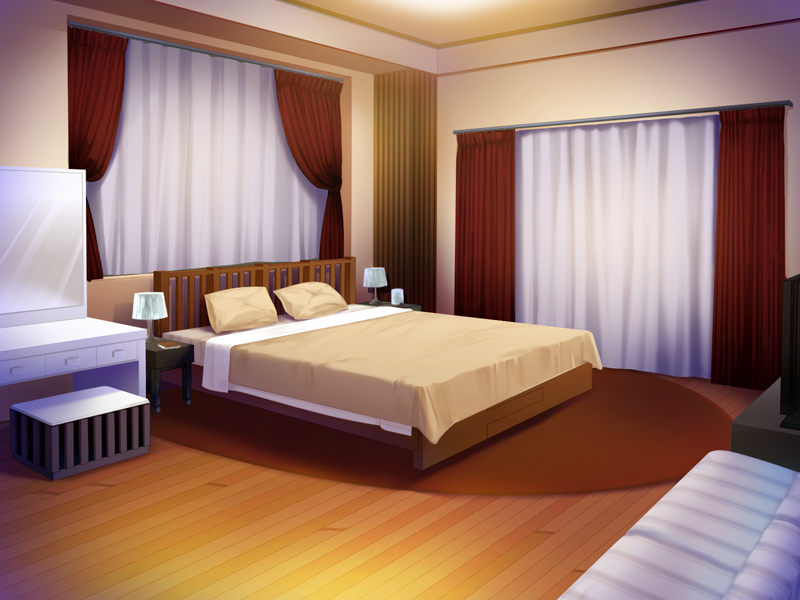 Anime Landscape: Double Bed (Anime Background)