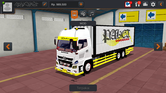 Download Livery Truck Hino 500 NG Box MOD CVT By Andryy
