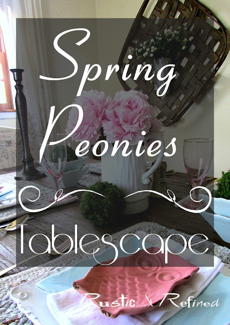Peony flowers - spring tablescape