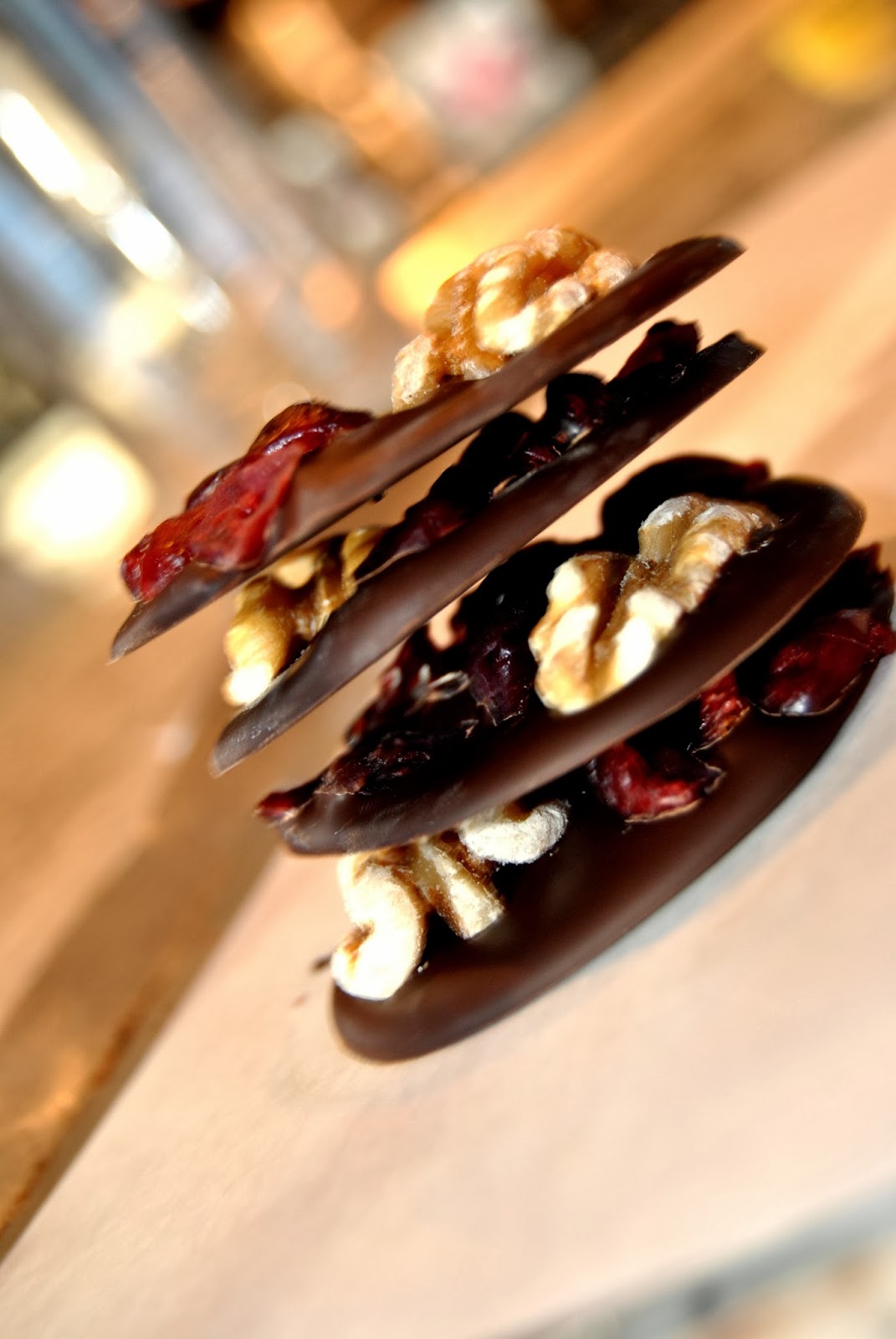The Practical Pâtissier: Dark Chocolate Trail Mix Bites