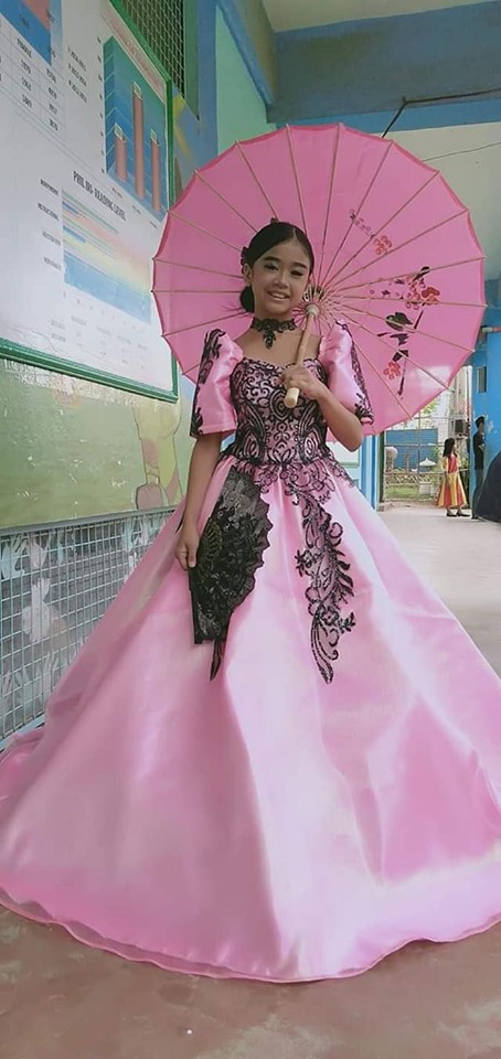 pink filipiniana gown