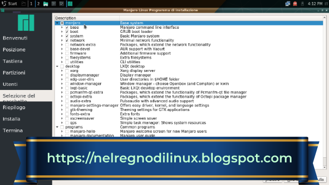 Software di installazione Calamares. Software di installazione Calamares.