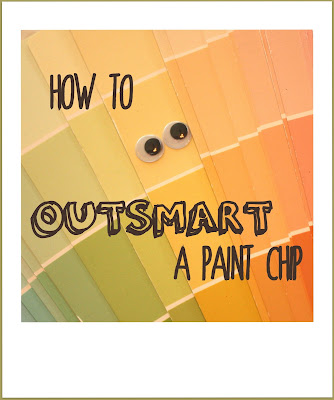 How to outsmart a paint chip paint color selection lesson 1 at The Red Chair Blog