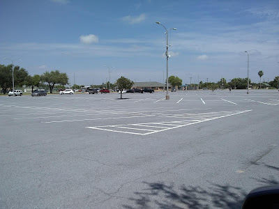 UTRGV parking lot with few cars
