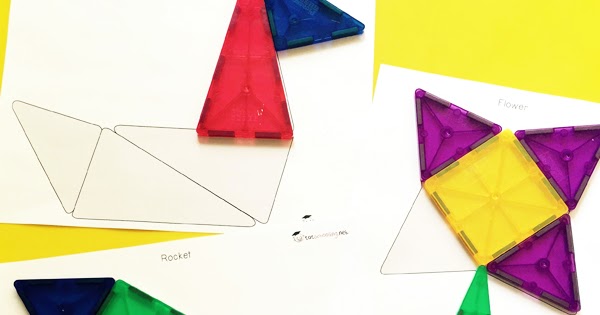 Free Magnetic Tile Printables | Totschooling - Toddler, Preschool