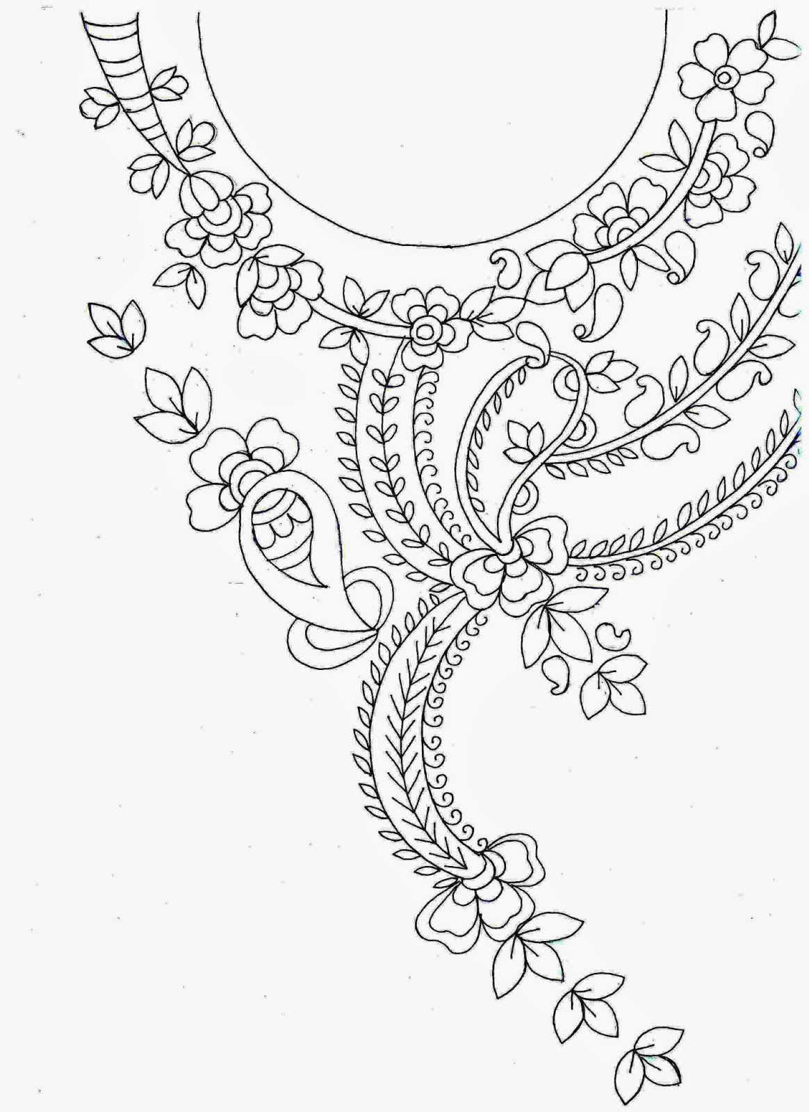 Download neck embroidery design ID10936  EmbFree