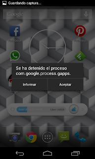 Error Android: com.google.process.gapps play store nexus 4